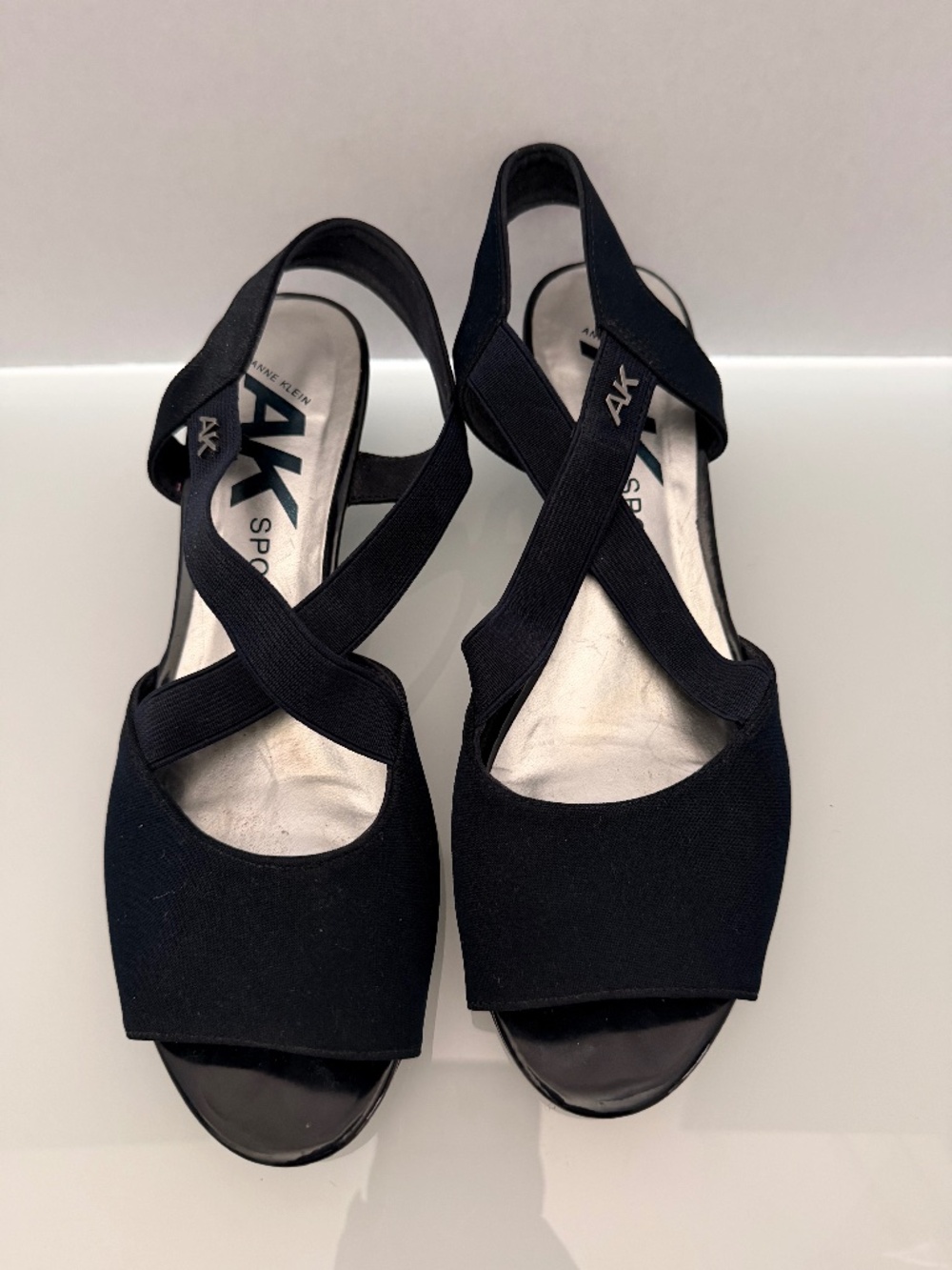 Anne Klein Sport Wedge Heels-Navy
